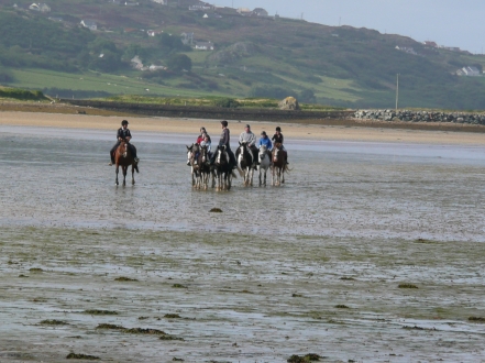 Horse riding at Carrigart, Downings