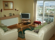 Living Area of Pearse House Apartment with views overlooking Letterkenny