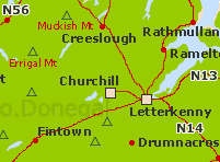 Location map of Churchill